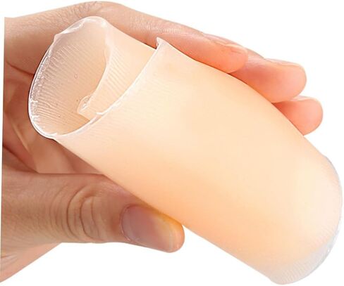 Milisten Silicone Calf Pads Self-Adhesive Protective Calf Support Soft Skin Tone Leg Shape Pads for Men and Women Anti-Chafing Patches for Thigh and Inner Leg Sports Use in Saudi Arabia