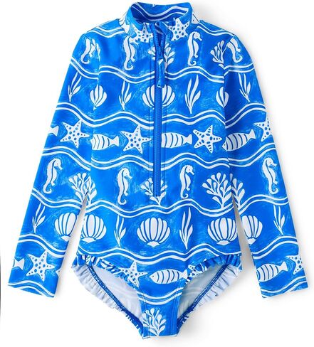 Gymboree Girls 'and Toddler Long Sleeve Rashguard One Piece Swimsuit in Kuwait