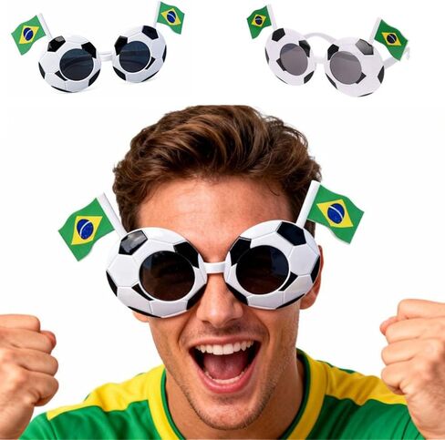 نظارات شمسية لتزيين كأس العالم 2026 لكرة القدم مع العلم الوطني لحفلات كأس العالم لمحبي كرة القدم in Kuwait
