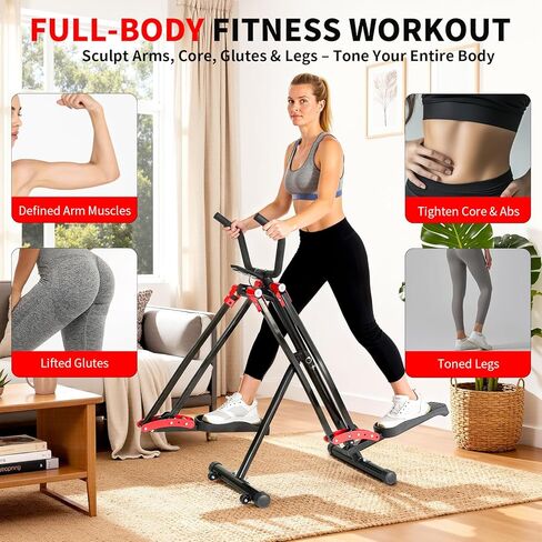 Air Walker Exercise Machine, 30" inch Stride Space Walker Elliptical Trainer for Home Use, Low-Impact Elliptical Cross Trainers Compact Steppers for Men and Women Full-Body Cardio & Leg Toning in Kuwait