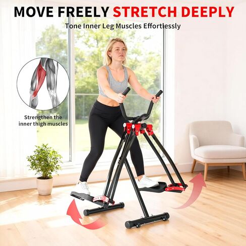 Air Walker Exercise Machine, 30" inch Stride Space Walker Elliptical Trainer for Home Use, Low-Impact Elliptical Cross Trainers Compact Steppers for Men and Women Full-Body Cardio & Leg Toning in Kuwait