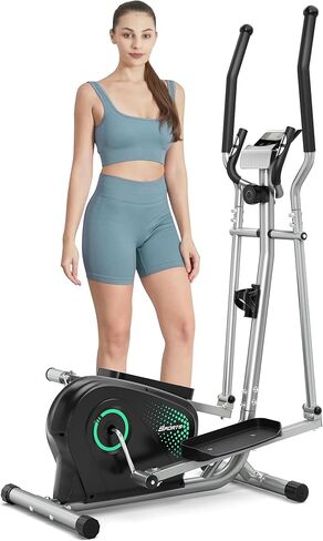 Dripex Elliptical Exercise Machine, Hyper-Quiet Magnetic Elliptical Machine for Home, 8-Level Resistance Elliptical Training Machines with 6KG Flywheel, Pulse Sensor & LCD Monitor in Kuwait