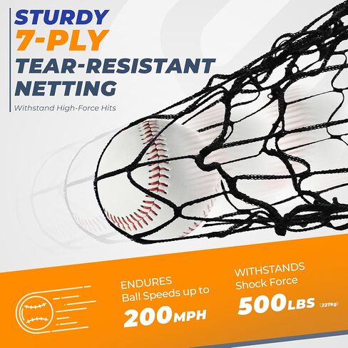 9 Hole Pitching Net, Portable Nine Pocket Pitching Target Baseball Softball with Strike Zone, Height Adjustable Pitcher Training Equipment with Carry Bag, 4 Ground Stakes in Kuwait