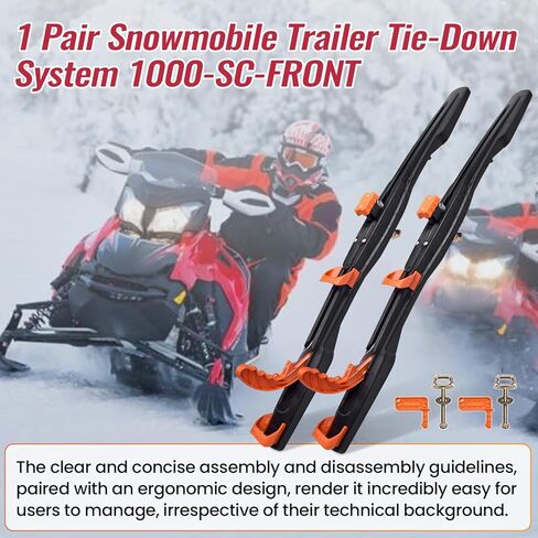 1000-SC-FRONT Snowmobile Trailer Tie Down System Compatible with Superclamp II, Snowmobile Mounting Bracket for Super Clamp 2 S/C-2 in Saudi Arabia