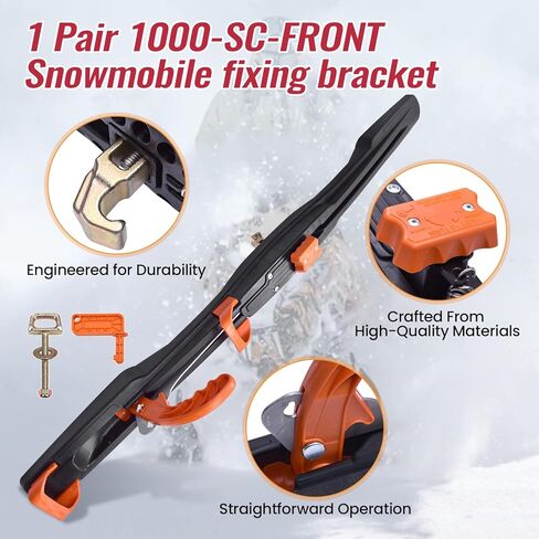 1000-SC-FRONT Snowmobile Trailer Tie Down System Compatible with Superclamp II, Snowmobile Mounting Bracket for Super Clamp 2 S/C-2 in Saudi Arabia