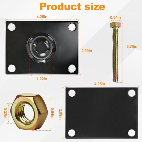 48385 Swing Control Adapter, Suitable for 2-Inch × 3-Inch A-Frame Trailers in Kuwait