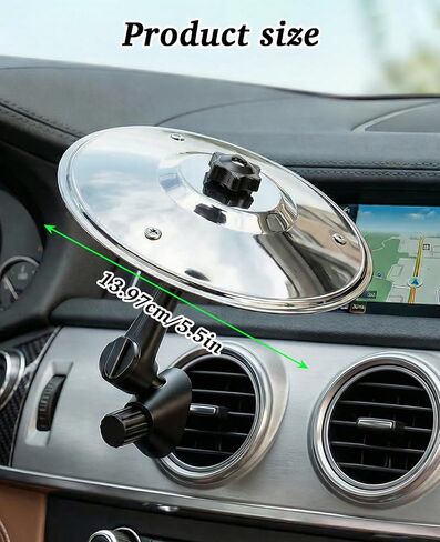 3PCS Car Drums Cymbal Air Vent, Mini Crash Symbol Cymbals for Dash All Types of Vehicles (Silver) in Kuwait