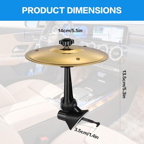 فتحة تهوية طبلة رمز السيارة، صنج صغير لتزيين السيارة، ملحق داخلي للسيارة in Kuwait