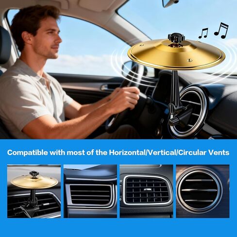 فتحة تهوية طبلة رمز السيارة، صنج صغير لتزيين السيارة، ملحق داخلي للسيارة in Kuwait