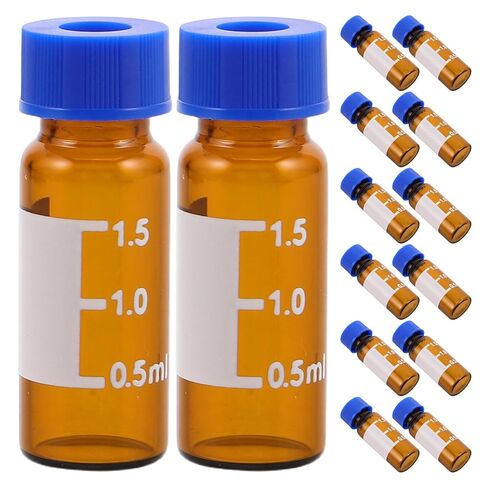 100pcs Autosampler Vials - 1.5ml 2ml Chromatography Sample Vials for Gas Or Liquid Liquid Sample Storage, Suitable for Laboratory Use Light Brown in Saudi Arabia