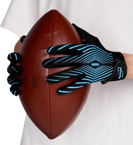 Youth Football Gloves Kids Sticky Receiver Gloves Grip Football Glove for Boys and Girls in Kuwait