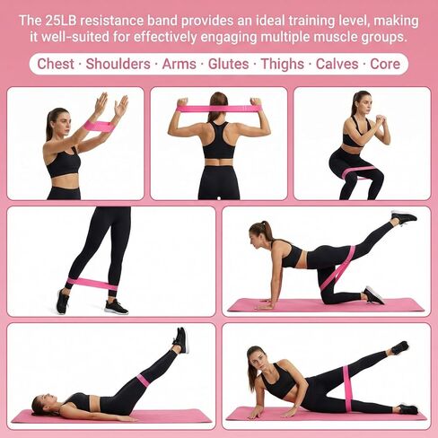 Thigh Trainer Pelvic Floor Muscle Trainer with 3 Smart Modes, 360° Adjustable Design Kegel Inner Thigh Exerciser with 25LB Resistance Band for Home Gym, Workout Equipment for Hip, Leg and Arm in Saudi Arabia