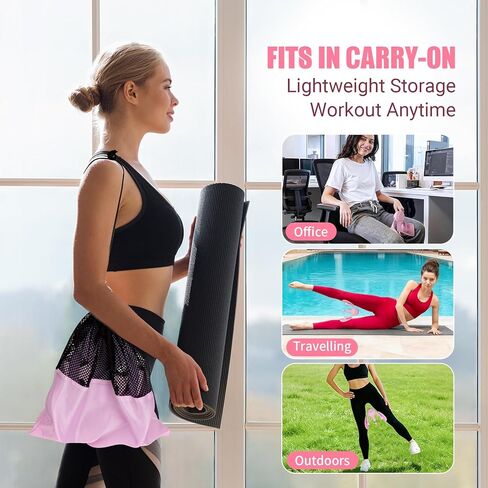 Thigh Trainer for Women, 360° Pelvic Floor Exercise Device with Resistance Band, 15-75LB Adjustable Resistance Thigh Workout Equipment for Inner Thigh Toner, Kegel Exercise, Pelvic Floor Muscle Repair in Kuwait