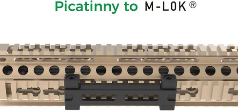 Picatinny متوافق مع محول M-LOK، ومحول السكك الحديدية ذو الفتحتين in Kuwait