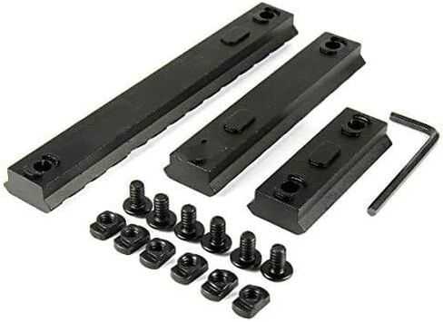 Gotical Combo of 3- M-LOK 45 Degree Offset Mount, 13 Slot, 9 Slot and 5 Slot M-Lok Rail with M-lok Quick Detach QD Sling Swivel Mount Kit-Push Button in Saudi Arabia