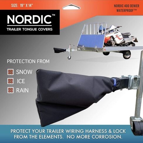 Boat Trailer Tongue Cover - 19" x 14" - Protection from Ice, Snow, Rain - Trailer Lock Cover in Saudi Arabia