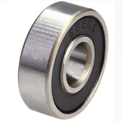 Othmro 8Pcs 608-2RS Deep Groove Ball Bearings, Double Rubber Sealed Bearings, High Carbon Steel Roller Guide Bearings 0.31x0.87x0.28inch for Scooters Skateboards Ship Rudder Shafts Dental Equipment in Saudi Arabia