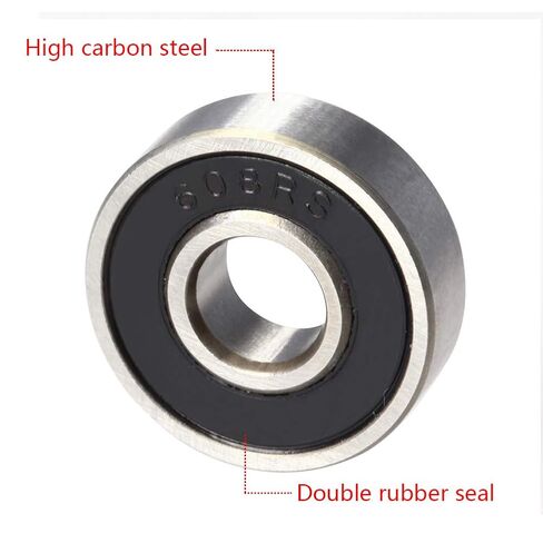 Othmro 8Pcs 608-2RS Deep Groove Ball Bearings, Double Rubber Sealed Bearings, High Carbon Steel Roller Guide Bearings 0.31x0.87x0.28inch for Scooters Skateboards Ship Rudder Shafts Dental Equipment in Saudi Arabia