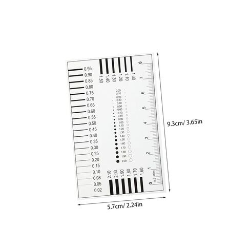 2pcs High Precision Measurement Tool for Spot Detection and Surface Defects Multi Functional Crack Gauge and Film Ruler for Flaw Inspection and Line Measurement in Saudi Arabia