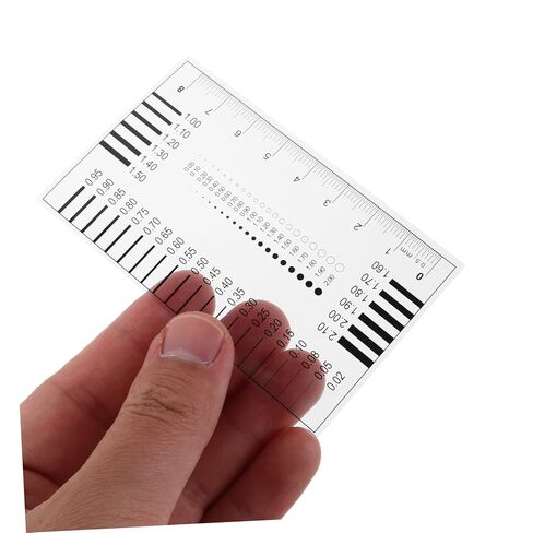 2pcs High Precision Measurement Tool for Spot Detection and Surface Defects Multi Functional Crack Gauge and Film Ruler for Flaw Inspection and Line Measurement in Saudi Arabia