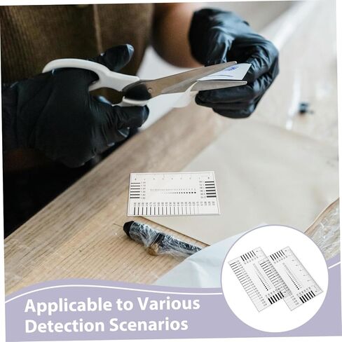 2pcs High Precision Measurement Tool for Spot Detection and Surface Defects Multi Functional Crack Gauge and Film Ruler for Flaw Inspection and Line Measurement in Saudi Arabia