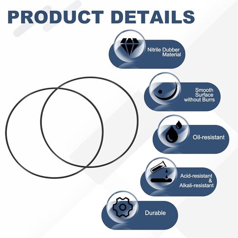 uxcell 100Pcs AS-112 O-Rings, Nitrile Rubber O-Rings 1/2" ID, 11/16" OD, 3/32" Width Round Sealing Gasket for Automotive Machine Plumbing Sealing Repair (70 Durometer, Black) in Saudi Arabia