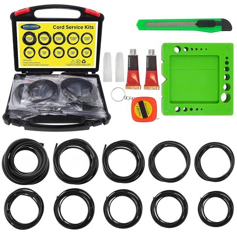 Buna-N O-Ring Splicing Kit, 70A Durometer, Black, SAE & Metric Sizes (1/16, 3/32, 1/8, 3/16, 1/4, 1.5mm,2mm,3mm,4mm,6mm) in Saudi Arabia
