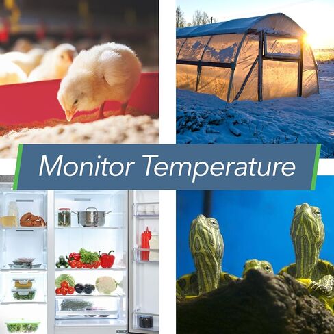 SensorPush HT.w Smart Temperature Sensor & Humidity Sensor - Thermometer & Hygrometer w/App Monitoring - Water Resistant Temperature and Humidity Monitor w/Heat Index for RV, Fridge & More in Kuwait