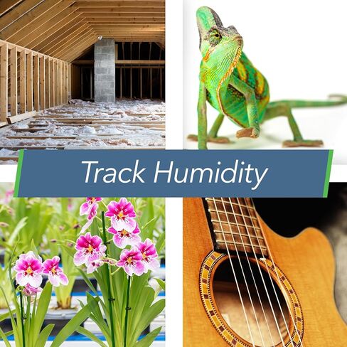 SensorPush HT.w Smart Temperature Sensor & Humidity Sensor - Thermometer & Hygrometer w/App Monitoring - Water Resistant Temperature and Humidity Monitor w/Heat Index for RV, Fridge & More in Kuwait