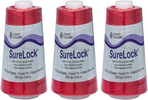 معاطف و Clark - Surelock Serger Thread - 3 Pack (Natural) in Kuwait