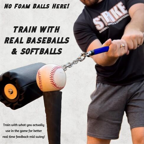 The Whip Bat 2.0 Baseball & Softball Hitting Trainer. Fix Casting, Dropped Hands, and Rythm Issues in Your Swing. Use Real Baseballs & Softballs with This Swing Corrector & Training Aid. in Saudi Arabia