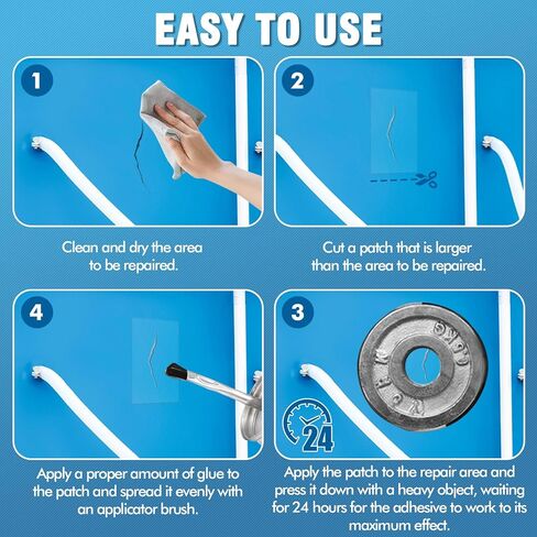 Vinyl Cement with Brush, Vinyl Glue for Inflatables, High Strength PVC Cement for Pool Liners, Tarps, Hot Tubs, Air Mattresses (2.02 oz.) in Kuwait