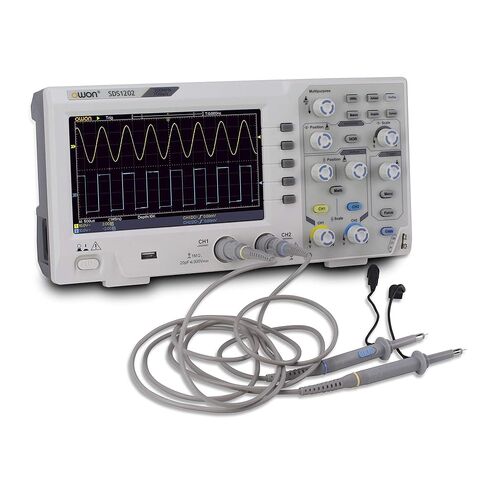 Owon SDS1202 Digital Storage Oscilloscope 2 Channels 200Mhz Bandwidth 7'' Handheld LCD Display Portable USB Oscilloscopes in Saudi Arabia