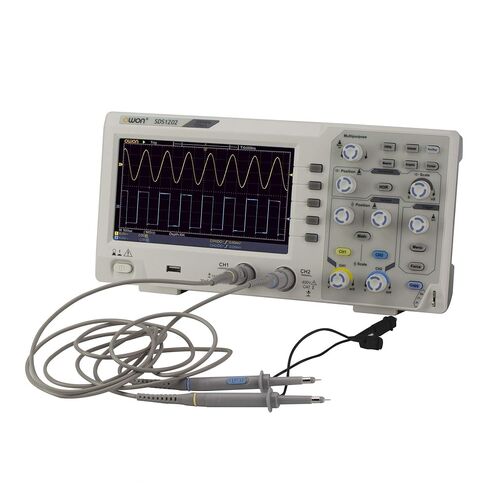 Owon SDS1202 Digital Storage Oscilloscope 2 Channels 200Mhz Bandwidth 7'' Handheld LCD Display Portable USB Oscilloscopes in Saudi Arabia