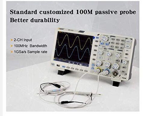 Owon SDS1202 Digital Storage Oscilloscope 2 Channels 200Mhz Bandwidth 7'' Handheld LCD Display Portable USB Oscilloscopes in Saudi Arabia