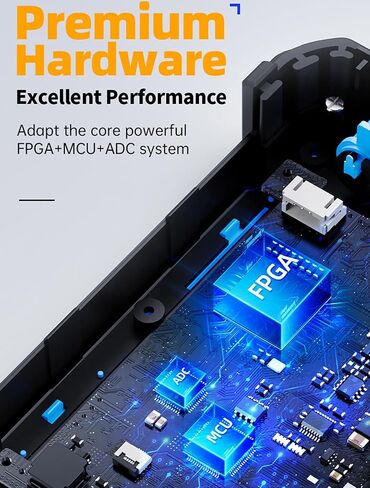 (FNIRSI 2C53P) 3 in 1 Oscilloscope/Multimeter/DDS Signal Generator, Handheld Tablet Touchscreen Digital Automotive Oscilloscope Portable 2 Channel 50MHz, 250Ms/S, 19999 Counts in Kuwait