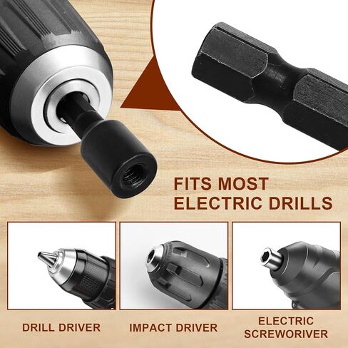 Litoexpe 3 Pcs 1/4"-20, 3/8"-16, 5/16"-18 Hanger Bolt Driver Set, 1/4" Hex Shank Hanger Bolt Installation Tool for Double-Headed Screws in Saudi Arabia