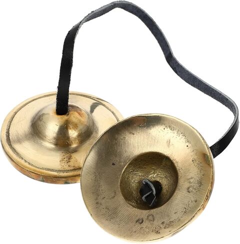1Pc Cymbal Bell Practical Meditation Chime for Yoga and Buddhism Durable Brass Tingsha for Beginners and Experienced Practitioners Temple Supply in Saudi Arabia
