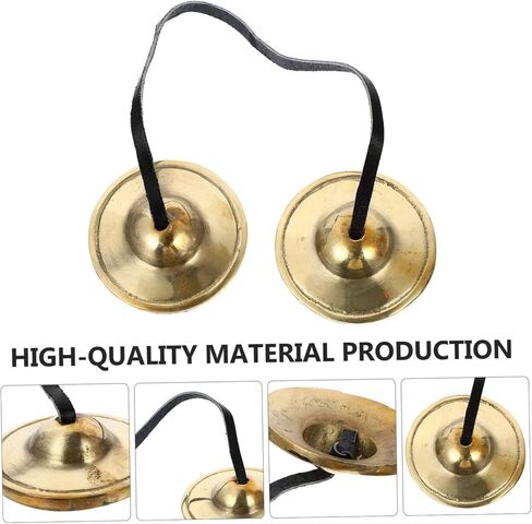 1Pc Cymbal Bell Practical Meditation Chime for Yoga and Buddhism Durable Brass Tingsha for Beginners and Experienced Practitioners Temple Supply in Saudi Arabia