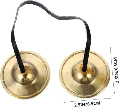 1Pc Cymbal Bell Practical Meditation Chime for Yoga and Buddhism Durable Brass Tingsha for Beginners and Experienced Practitioners Temple Supply in Saudi Arabia