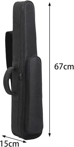 Soprano Saxophone Gig Bag Case Shockproof Storage Handbag with Pouch Handle for Electric Blowpipe- M in Saudi Arabia