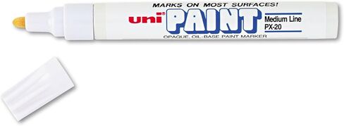 Uni-Paint PX-20 Oil-Based Paint Marker, Medium Point, White, 1-Count in Saudi Arabia