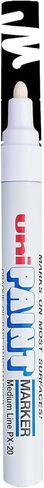 Uni-Paint PX-20 Oil-Based Paint Marker, Medium Point, White, 1-Count in Saudi Arabia