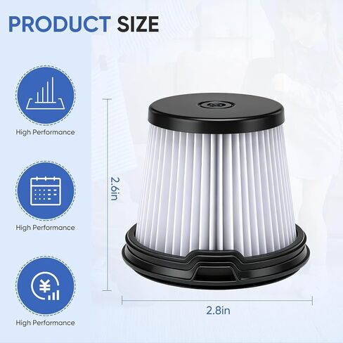 6 Pack IW3511 BU3521 Filter Replacements for Shark IW3511 IW1111 IW1120 Detect Pro Lightweight Cordless Stick Vacuum Cleaner and Shark BU3523 Clean Empty in Kuwait