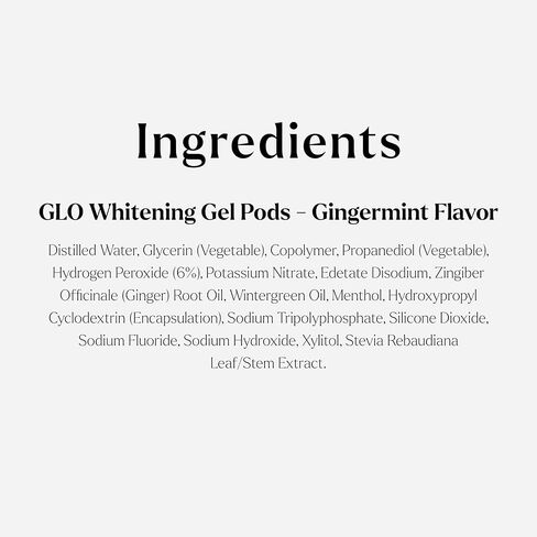 كبسولات جل تبييض الأسنان من جلو ساينس - مبيض أسنان آمن وفعال مع فرشاة السيليكون، 6% بيروكسيد الهيدروجين - أسرع طريقة لأسنان أكثر بياضًا، خالية من الحساسية - نكهة النعناع (عبوة من 5 قطع) in Kuwait