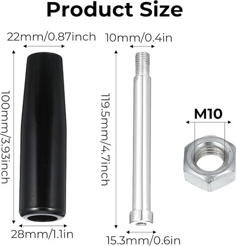 مقطورة جاك مقبض M10 X 120 مللي متر مقبض دوار مخرطة مقابض يدوية M10 مقابض مترابطة مع المكسرات in Saudi Arabia