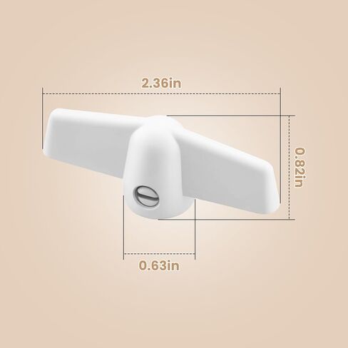 مقبض كرنك نافذة تي شيرت SK929T لكرنك نافذة أندرسن، 11/32 بوصة، مقبض على شكل حرف T لباب أندرسن/نافذة المظلة من عام 1966 إلى الوقت الحاضر (4 عبوات) in Kuwait