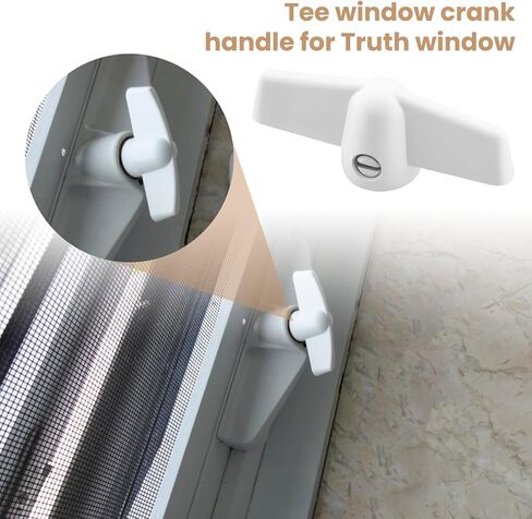 مقبض كرنك نافذة تي شيرت SK929T لكرنك نافذة أندرسن، 11/32 بوصة، مقبض على شكل حرف T لباب أندرسن/نافذة المظلة من عام 1966 إلى الوقت الحاضر (4 عبوات) in Kuwait