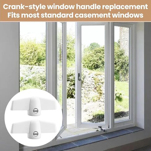 مقبض كرنك نافذة تي شيرت SK929T لكرنك نافذة أندرسن، 11/32 بوصة، مقبض على شكل حرف T لباب أندرسن/نافذة المظلة من عام 1966 إلى الوقت الحاضر (4 عبوات) in Kuwait