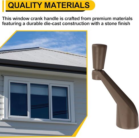 استبدال مقبض كرنك النافذة لـ Prime-Line H 3966 متوافق مع مشغلي باب أندرسون، تشغيل سلس 360 درجة، مقبض كرنك مقبس سبلين (عبوة واحدة) in Kuwait